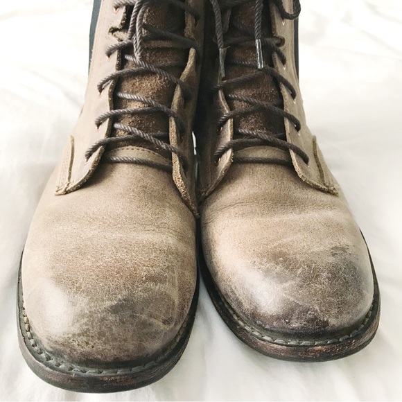 Timberland Leather Chelsea Lace Up Boots Earthkeepers Taupe Brown 7 - Picture 3 of 7